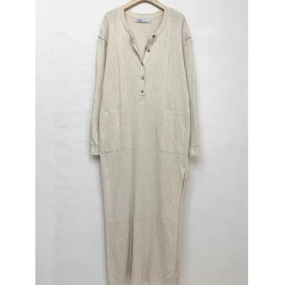 Free People Free Fall Sweater Maxi Dress - Ivory - Picture 6 of 9